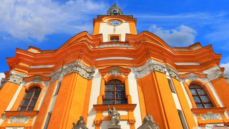 Orange Baroque Church
