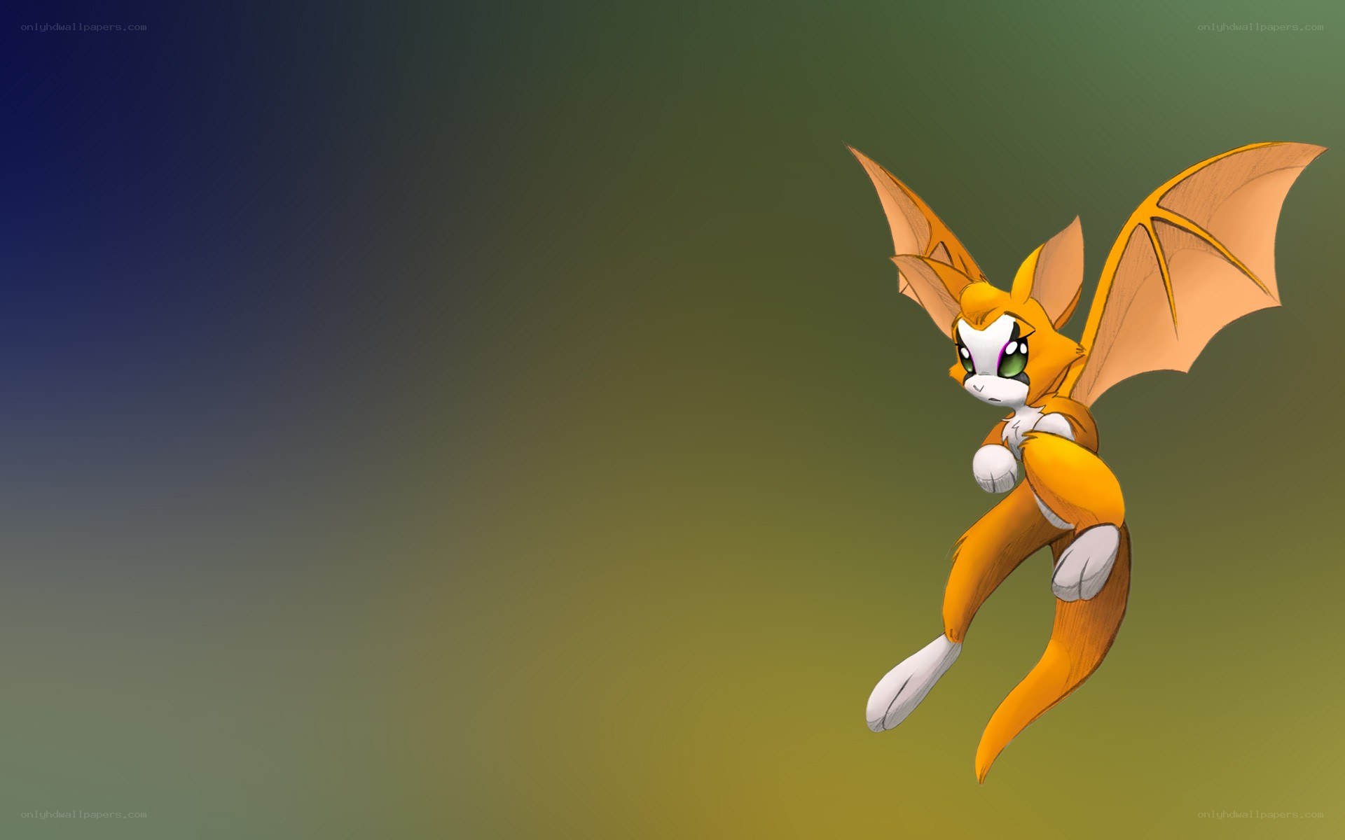 orange bat-like creature