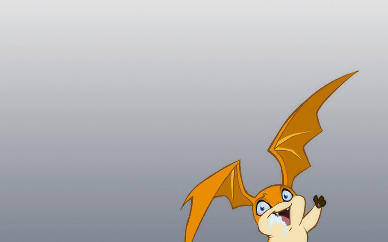 Orange Bat-like Creature — Surprised
