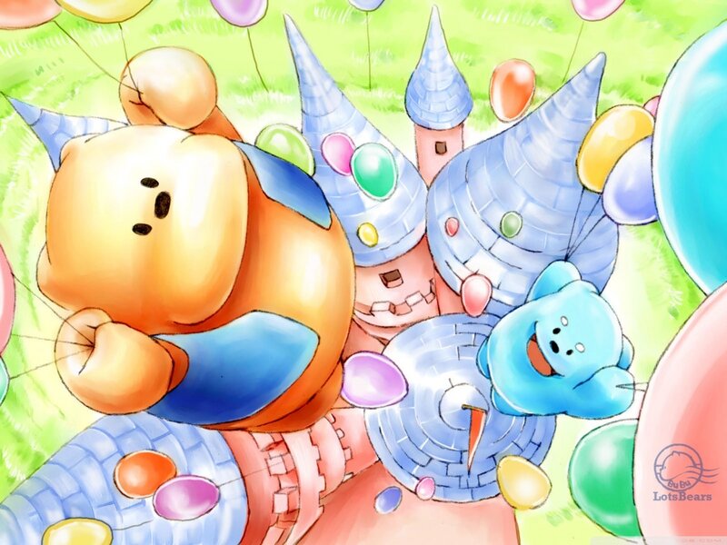 Orange Bear Character