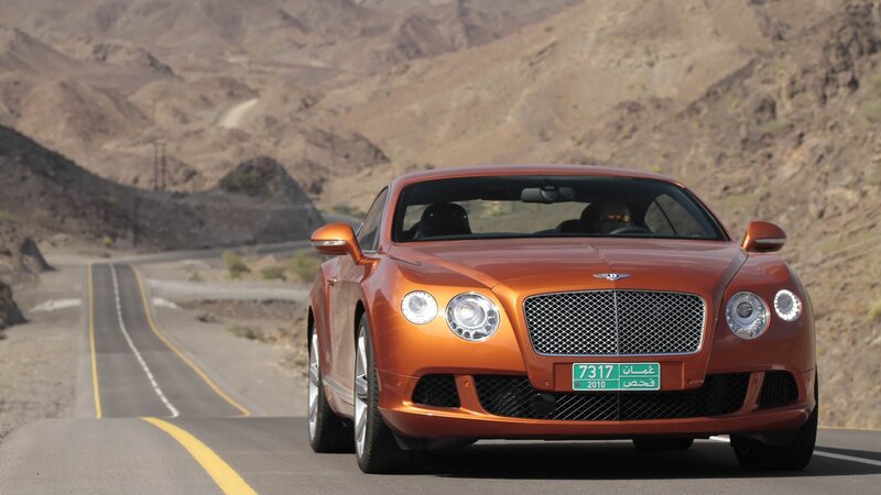Orange Bentley Car