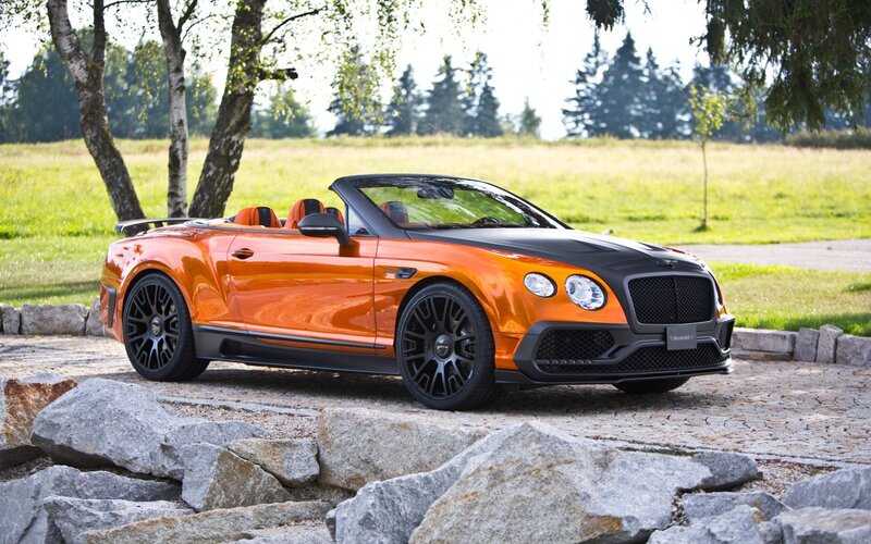 Orange Bentley Convertible