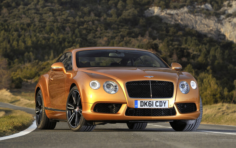 Orange Bentley Coupe