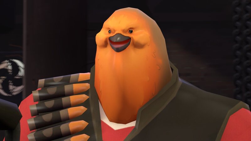 Orange Bird-like Character