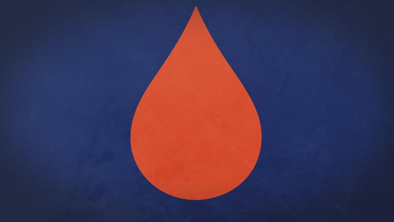 Orange Blood Drop