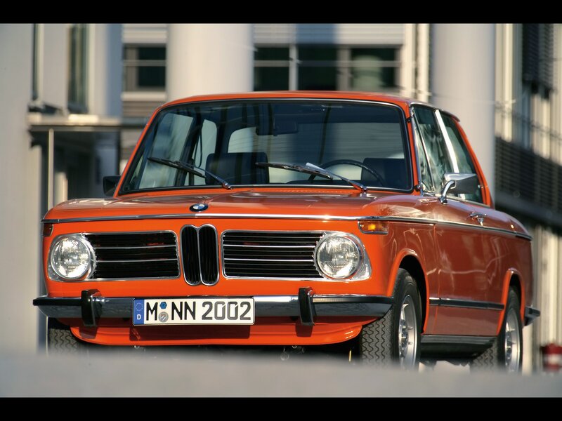 Orange BMW 2002 car