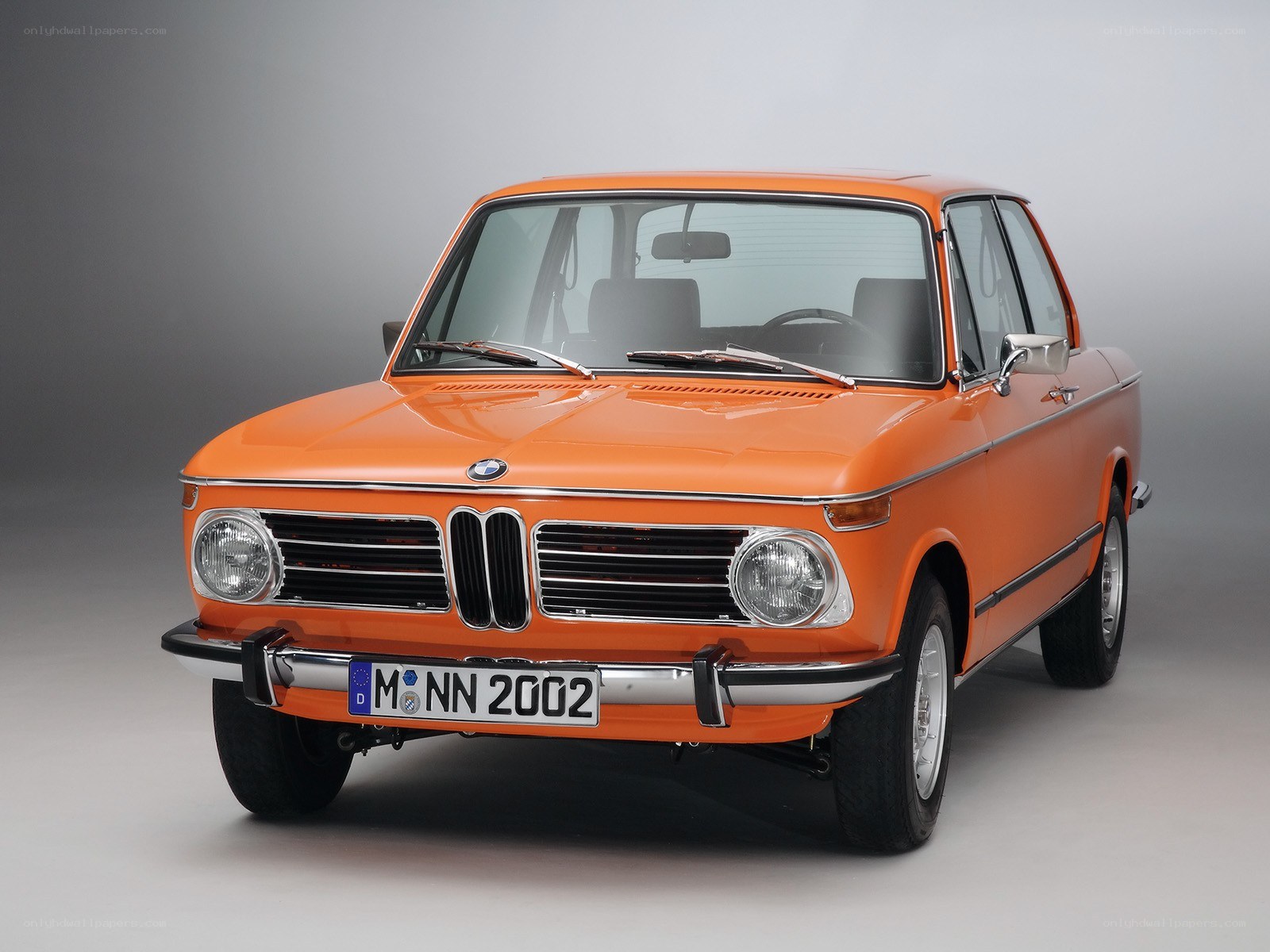 Orange BMW 2002 car
