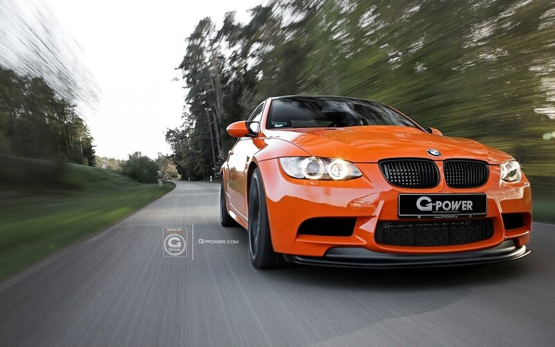 Orange BMW Car — Dynamic, Afternoon