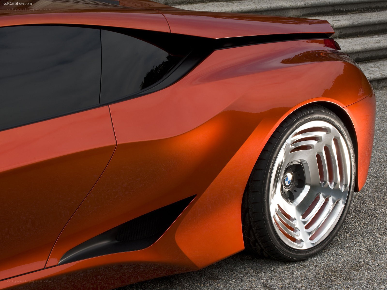orange BMW concept car