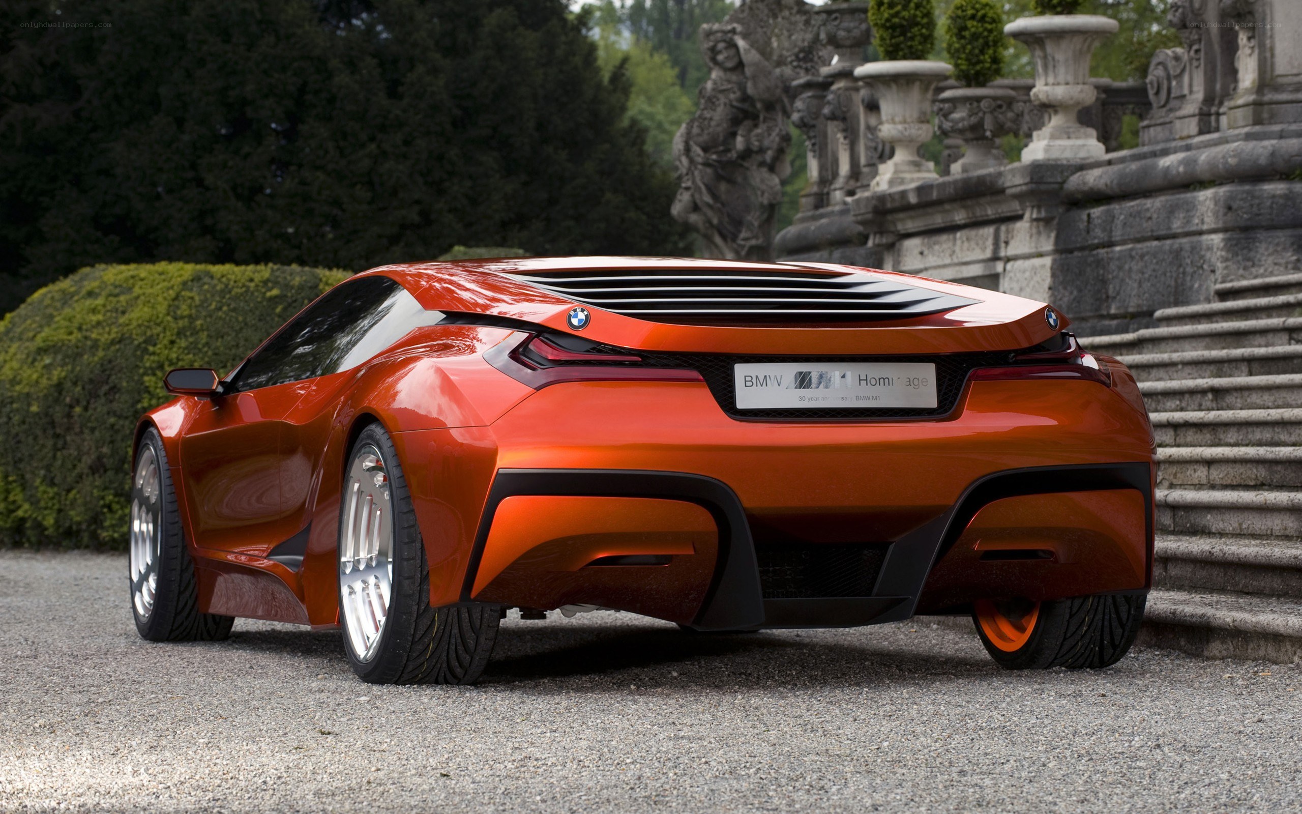 Orange BMW concept car