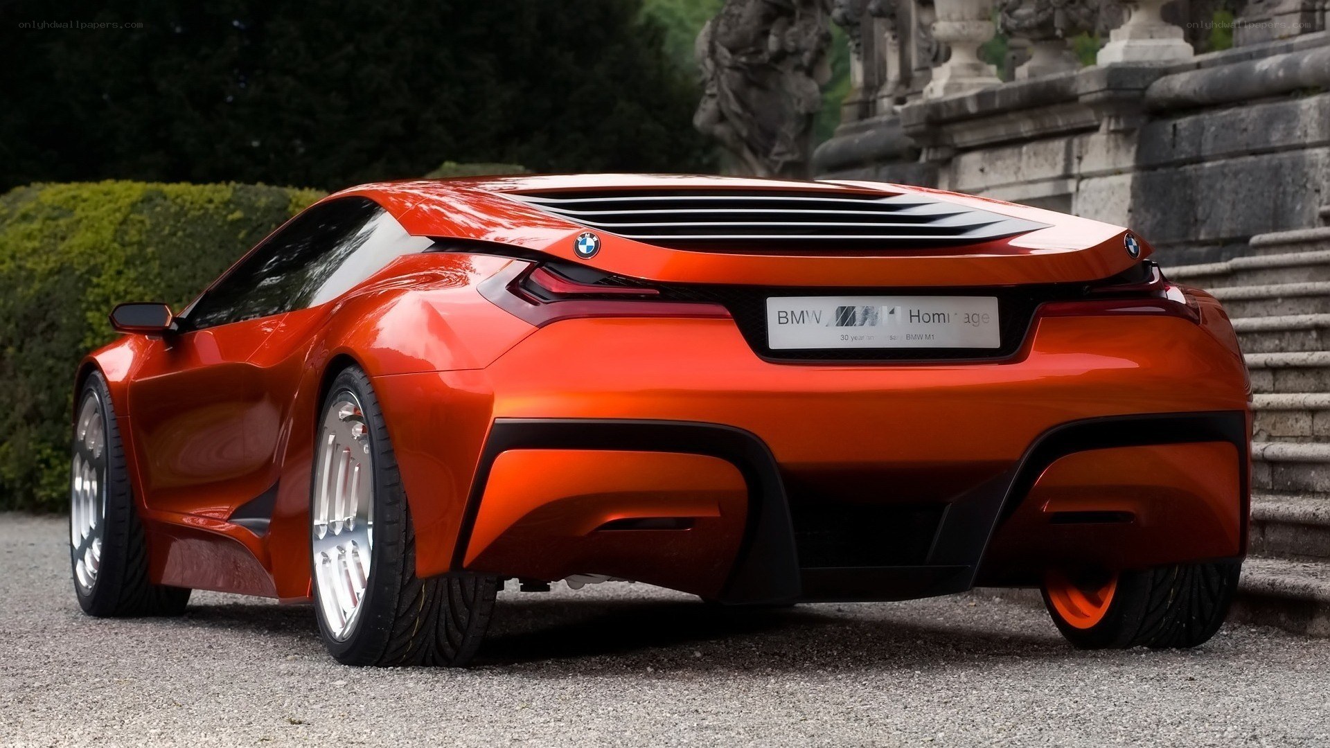 Orange BMW concept car
