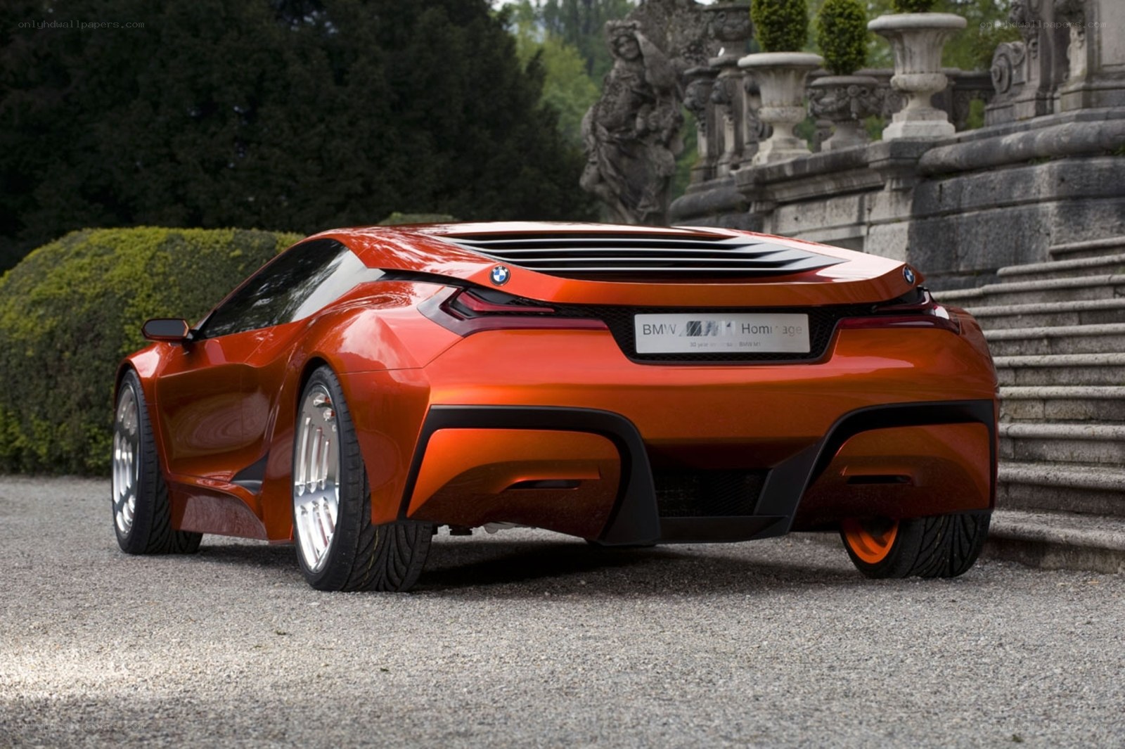 Orange BMW concept car