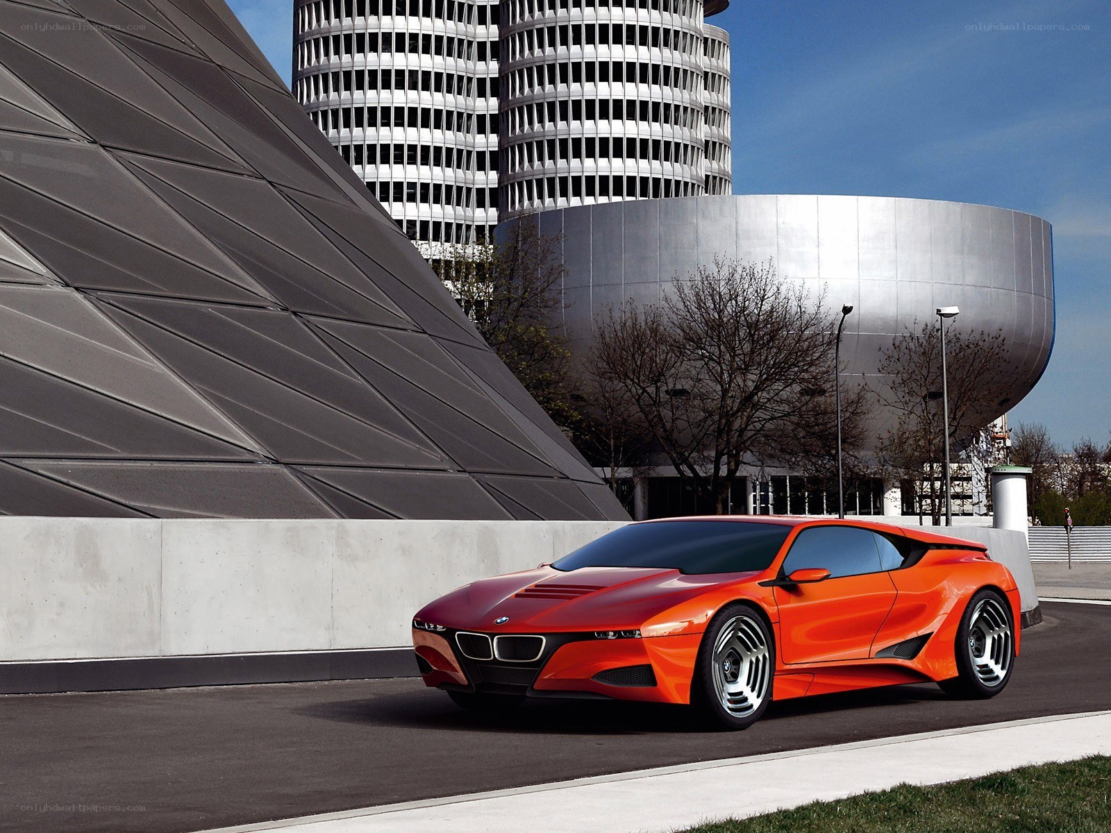 Orange BMW concept car