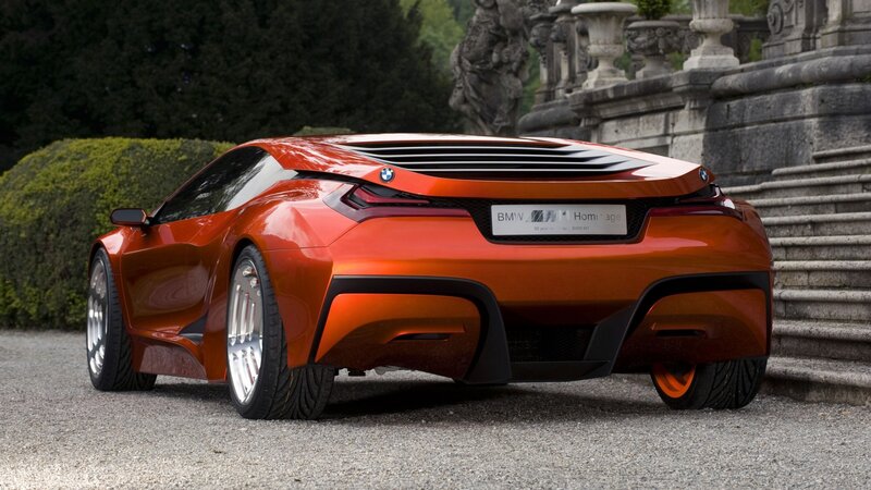 Orange BMW Concept Car — Dramatic, Afternoon, Photograph