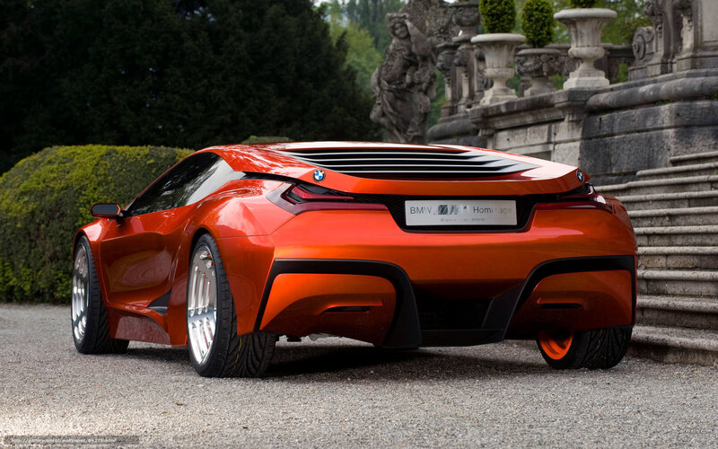 Orange BMW Concept Car — Dramatic, Afternoon