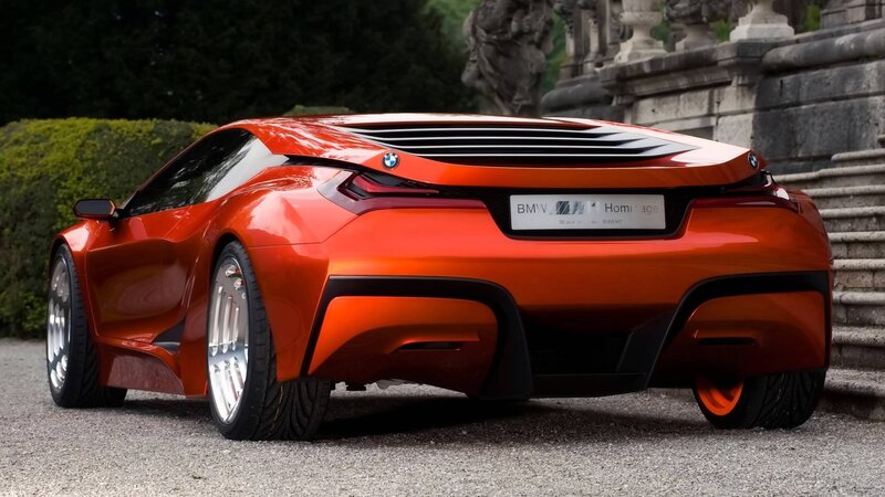 Orange BMW Concept Car — Dramatic, Photograph