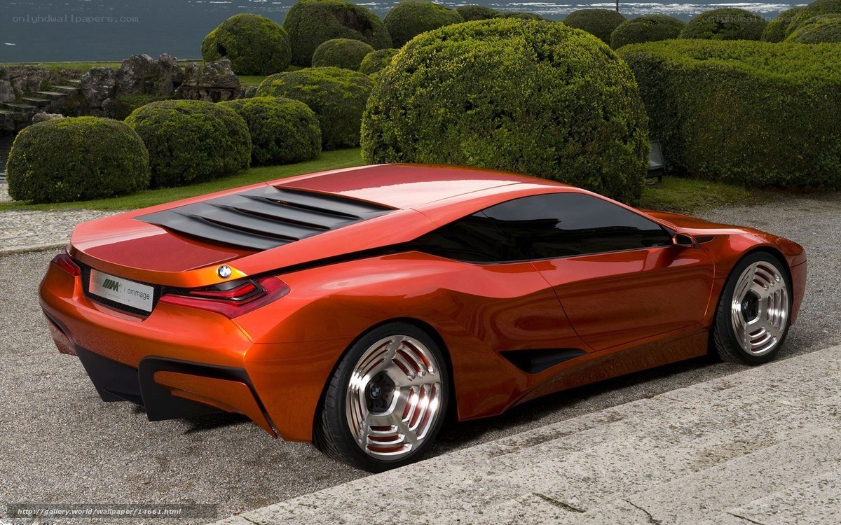 Orange BMW concept car