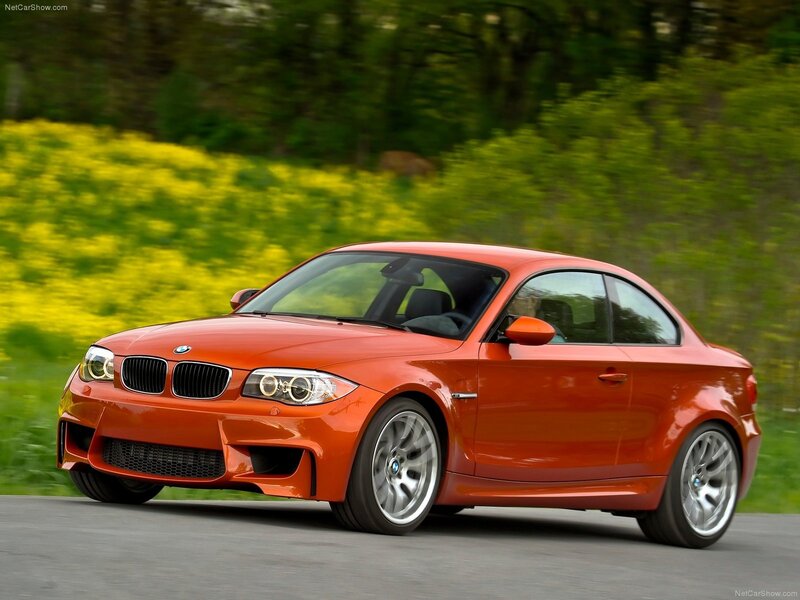 Orange BMW Coupe — Dynamic, Spring