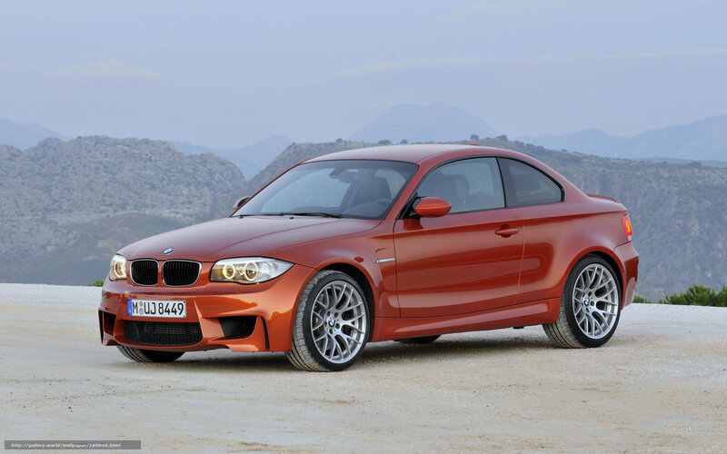 Orange BMW Coupe — Red