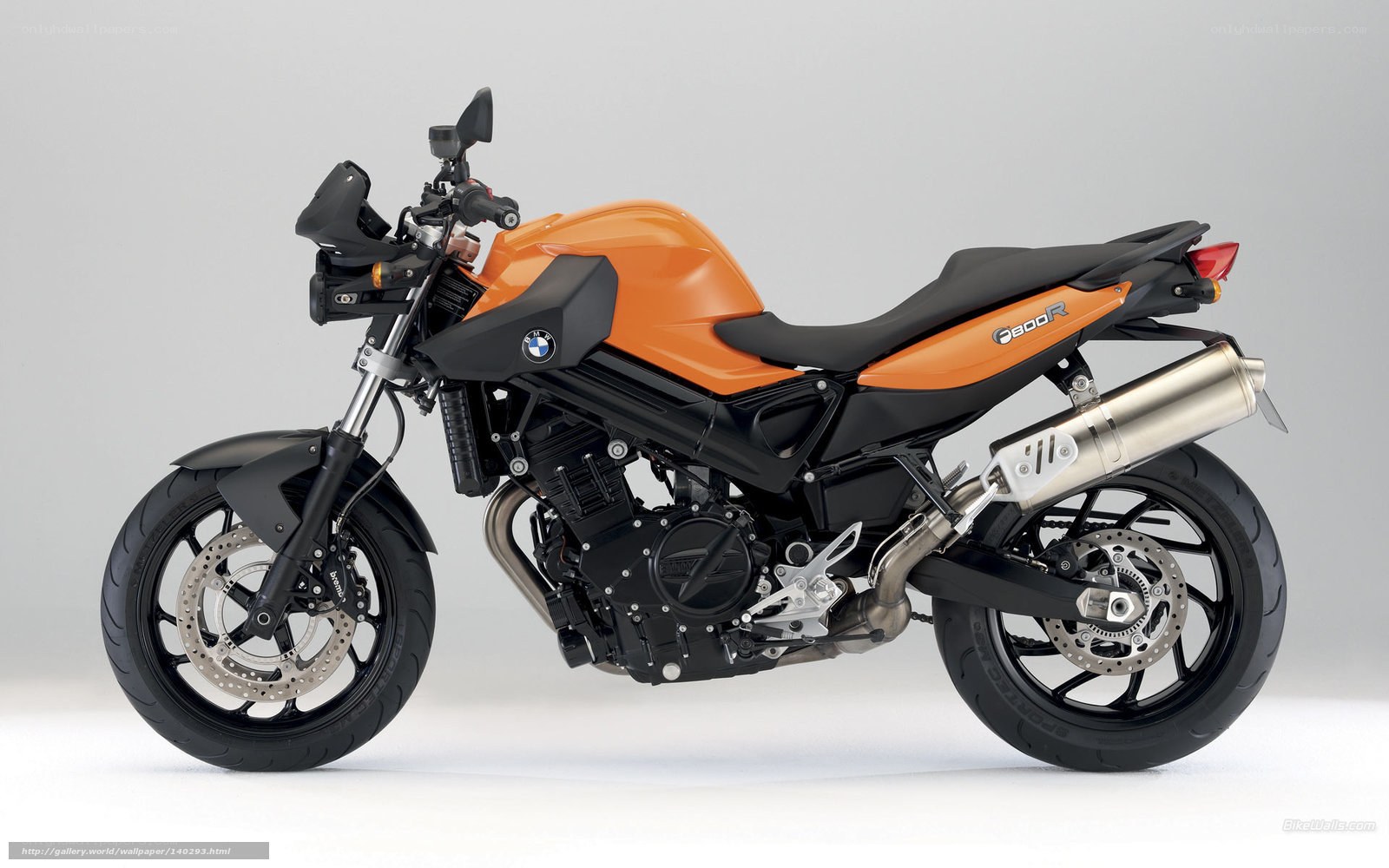 orange bmw f800r motorcycle