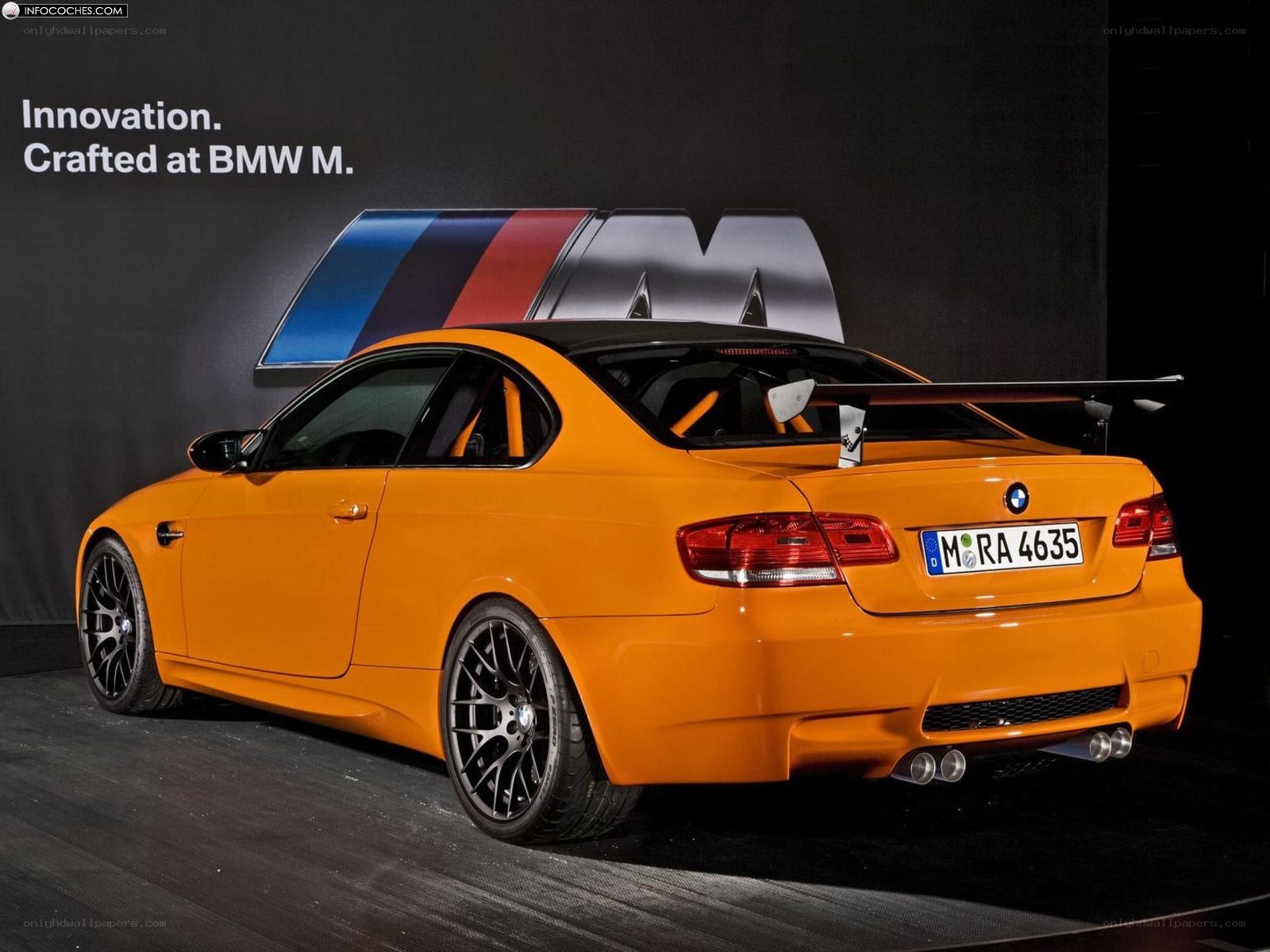 Orange BMW M3 Coupe