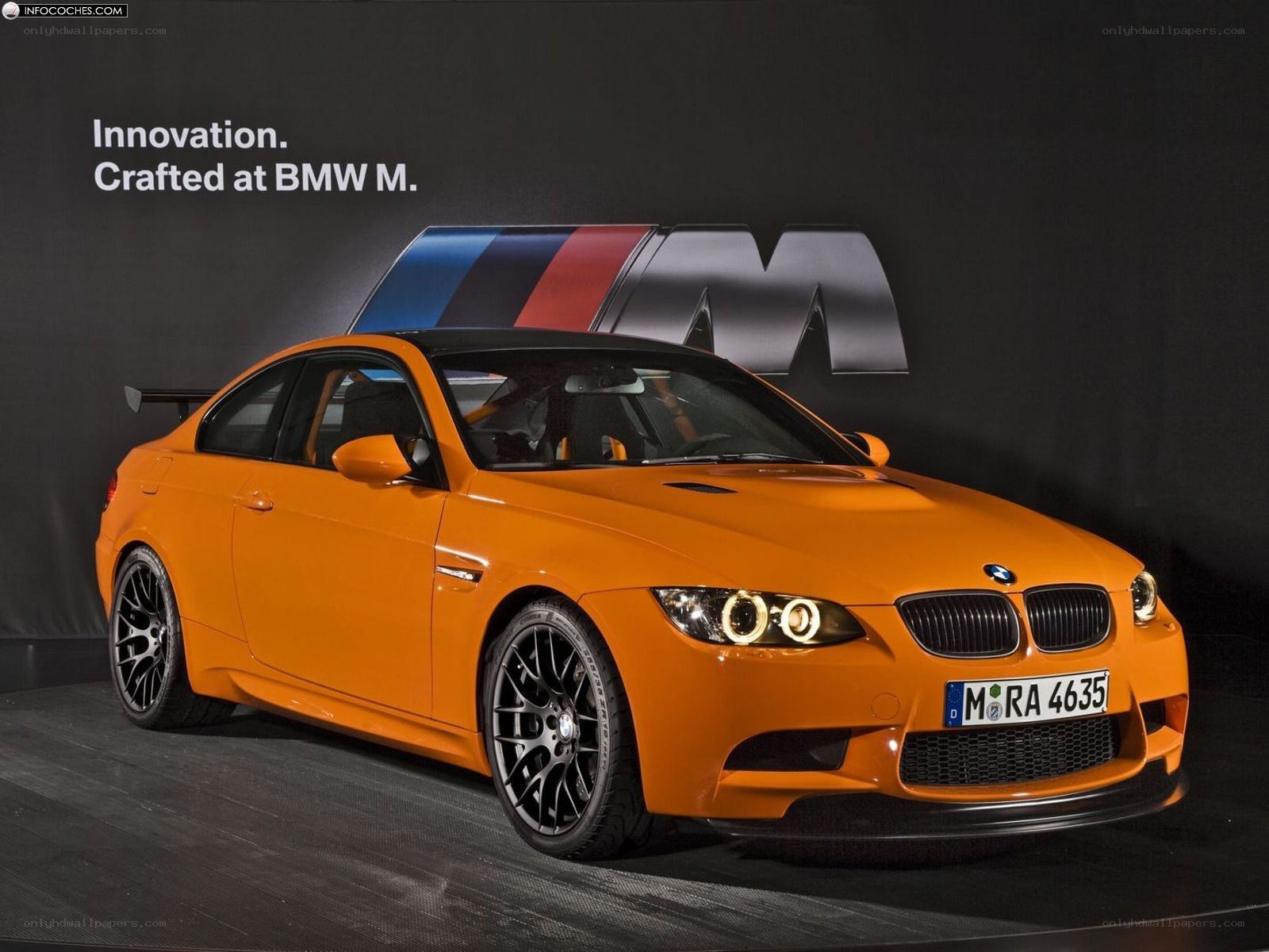 Orange BMW M3 Coupe