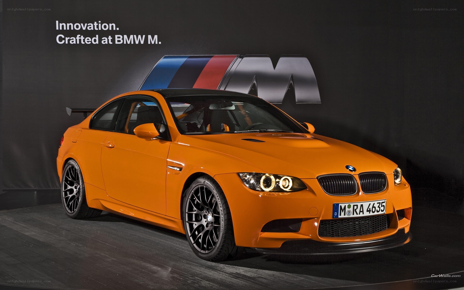 Orange BMW M3 Coupe