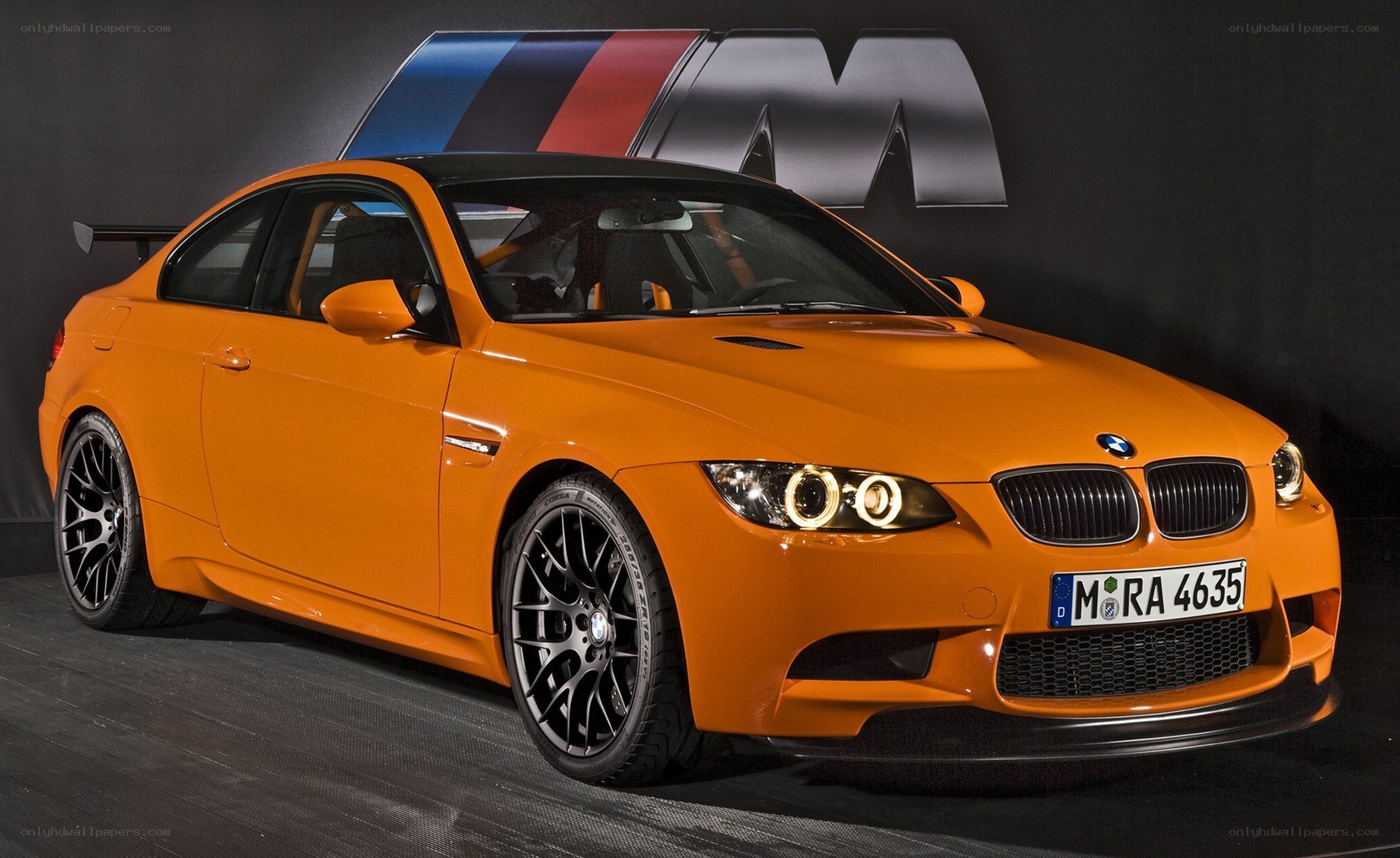 Orange BMW M3 Coupe