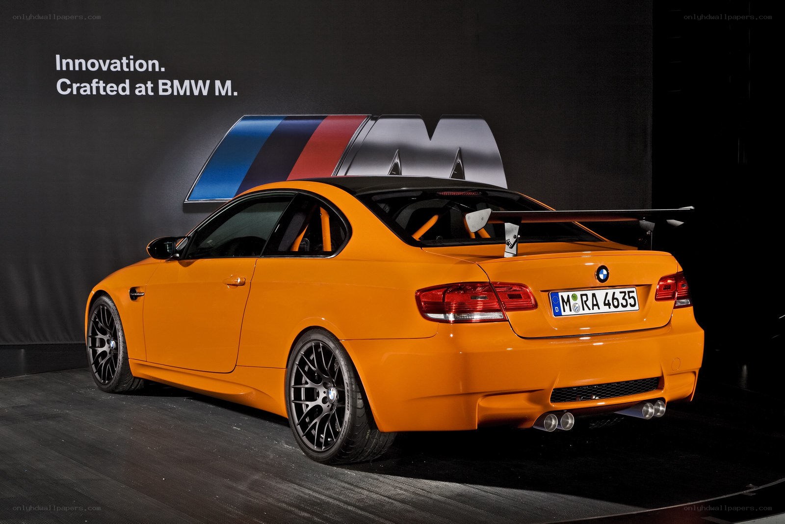 Orange BMW M3 Coupe