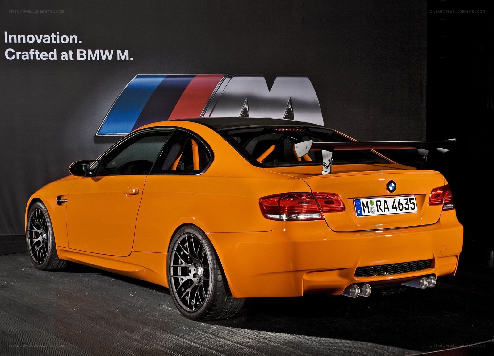 Orange BMW M3 Coupe