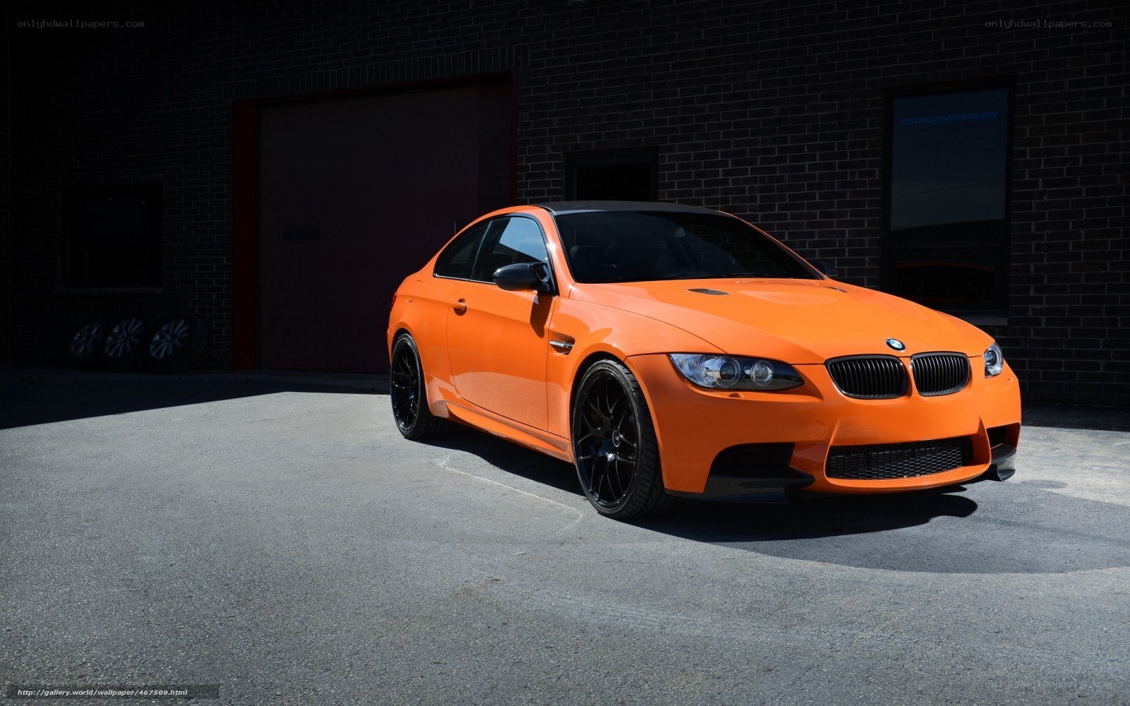 orange BMW M3 coupe