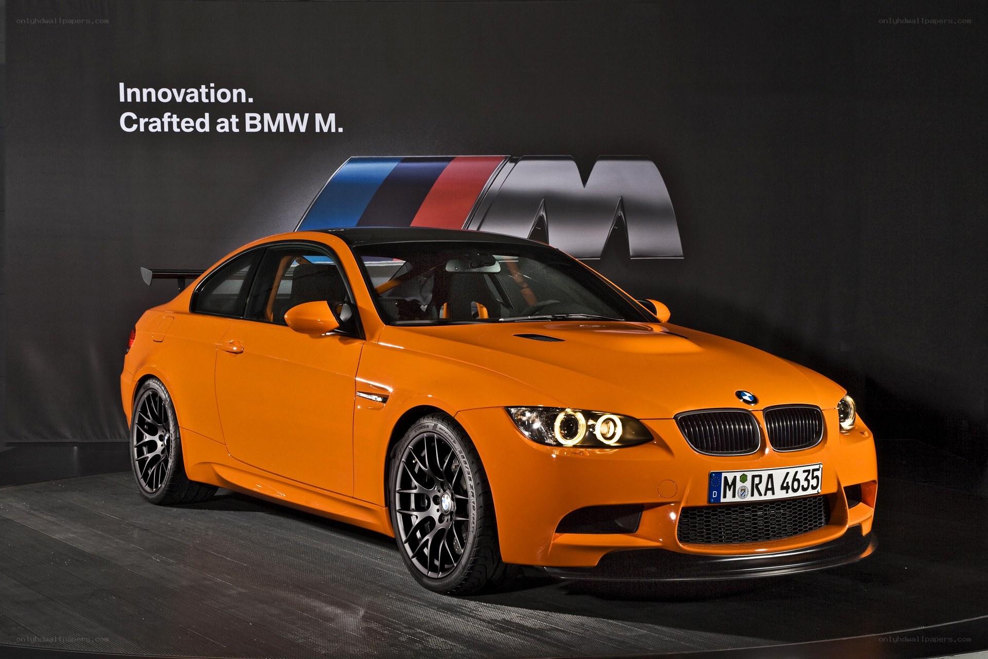 Orange BMW M3 Coupe