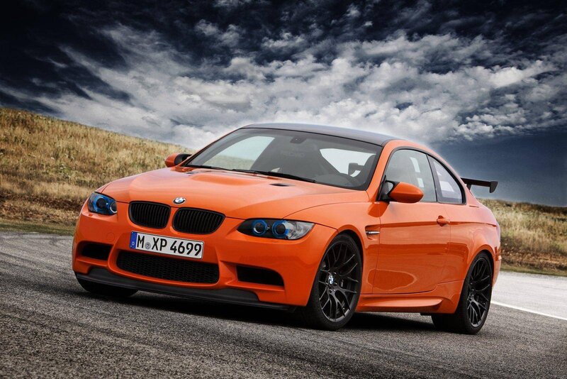 Orange BMW M3 Coupe — Black