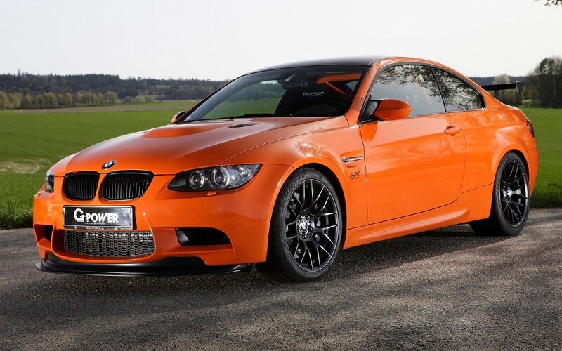 Orange BMW M3 Coupe — Calm, Afternoon, Photograph, Field