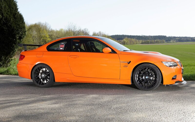 Orange BMW M3 Coupe — Calm, Spring