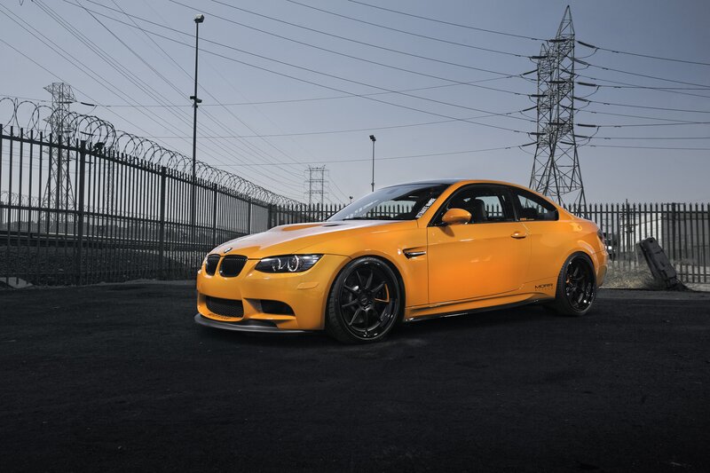 Orange BMW M3 Coupe — Dramatic, Afternoon, Photograph