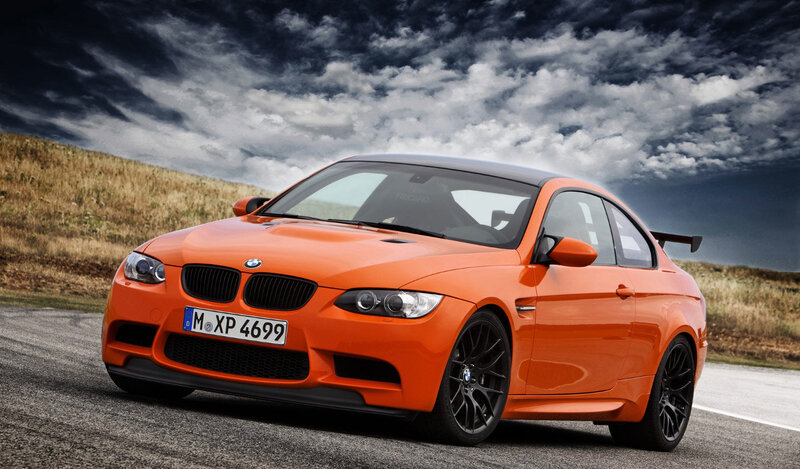 Orange BMW M3 Coupe — Dramatic