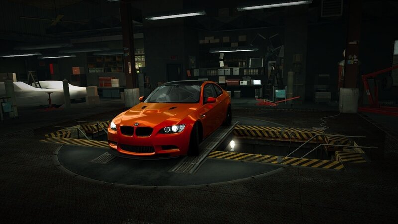 Orange BMW M3 — Dark