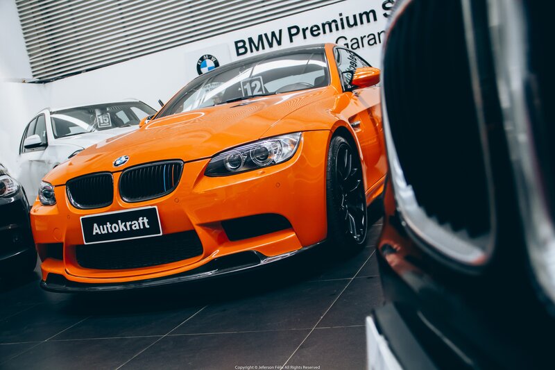 Orange BMW M3 — Dramatic, Photograph