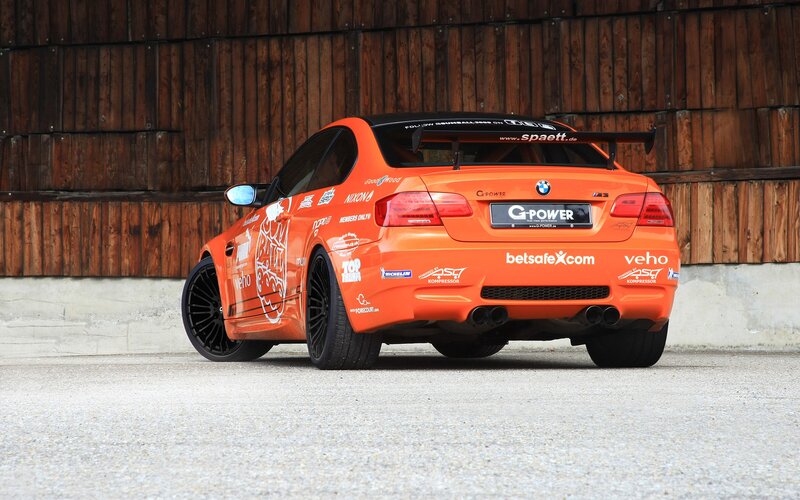 orange BMW M3 race car