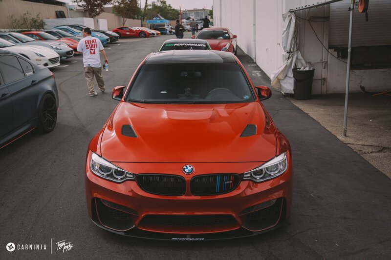 Orange BMW M3 — Red