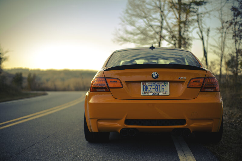 Orange BMW M3