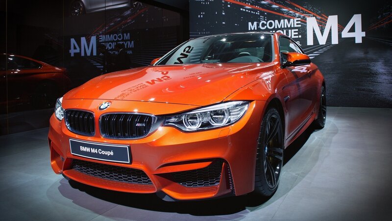 Orange BMW M4 Coupe