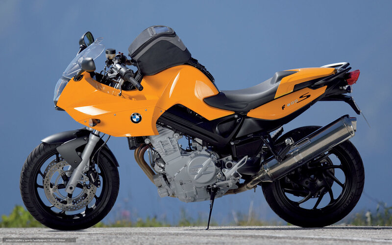 Orange BMW Motorcycle — Calm