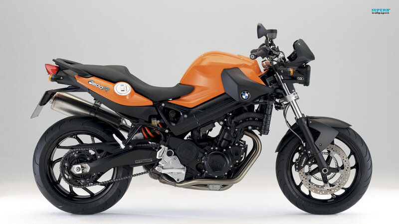Orange BMW Motorcycle — Neutral, Photograph, Exhaust Pipe