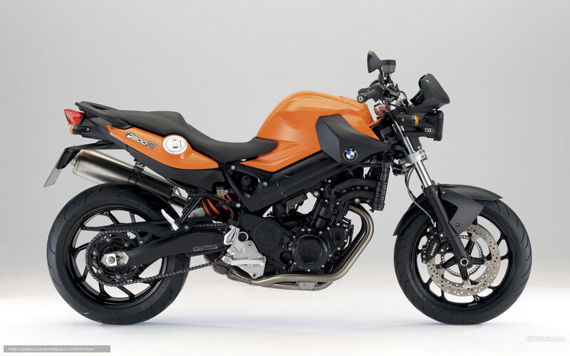 Orange BMW Motorcycle — Neutral, Photograph, Seat