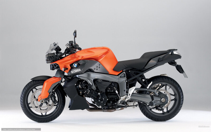 Orange BMW Motorcycle — Neutral, Photograph, Seat, Windshield