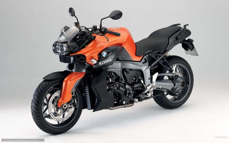 Orange BMW Motorcycle — Neutral