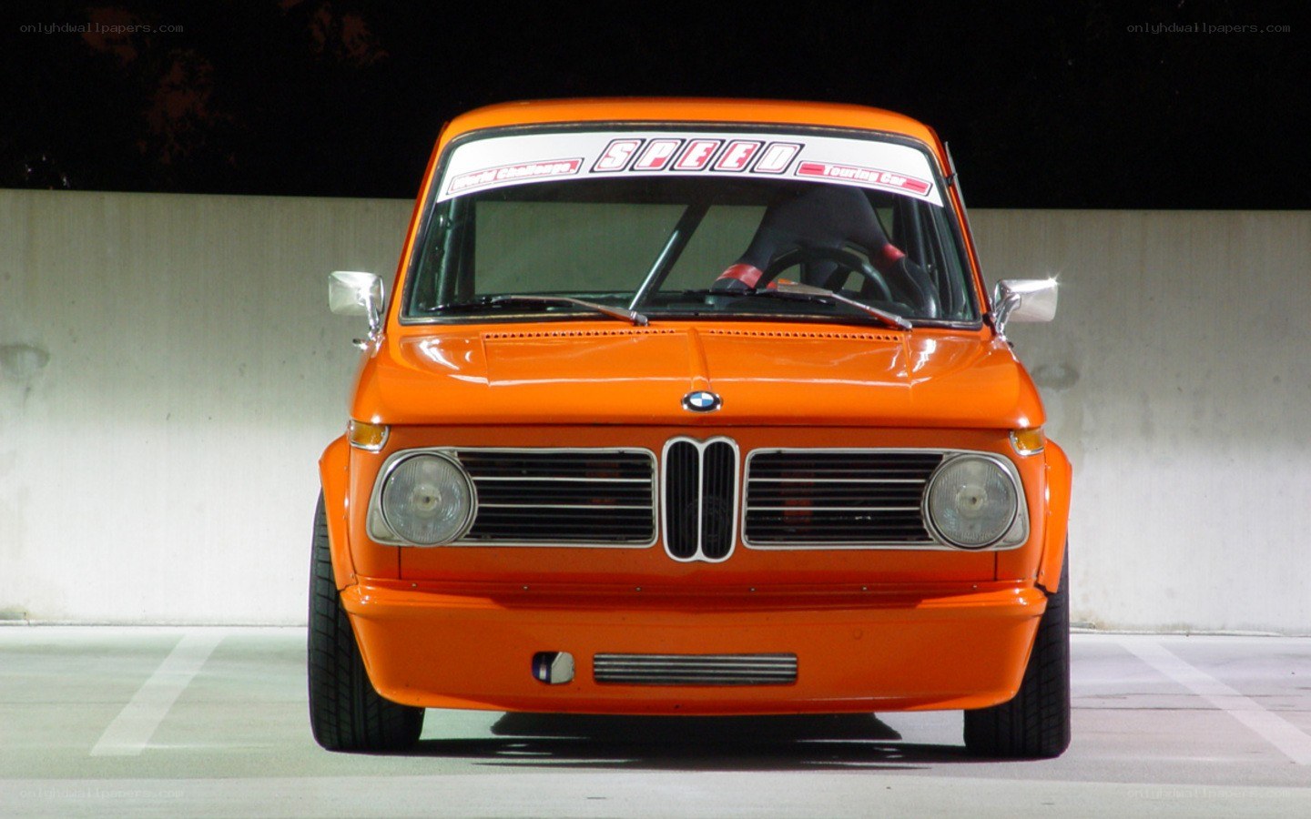 Orange BMW race car