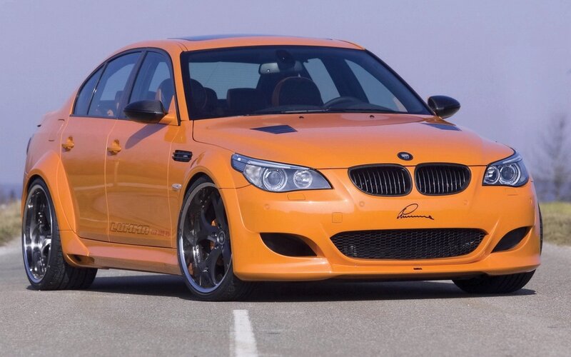 Orange BMW Sedan — Calm